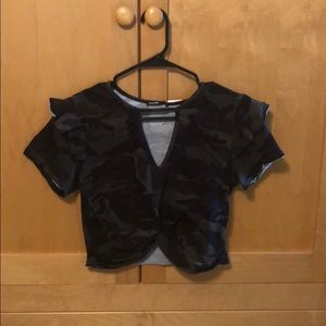 NWT CAMO CROP